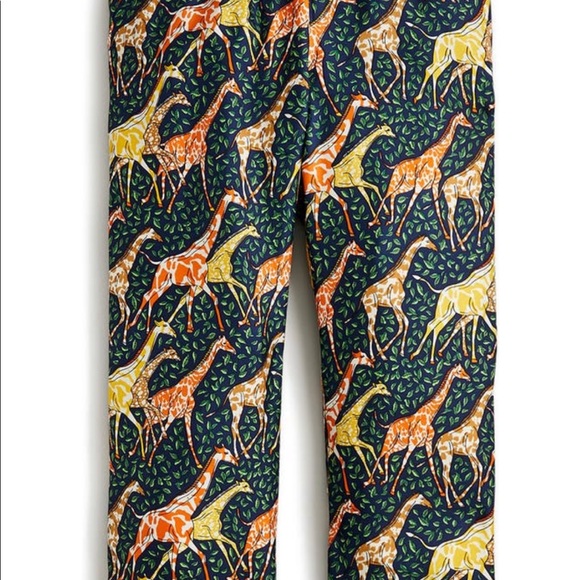 J. Crew giraffe pants nwt- silk pull on - Picture 2 of 5